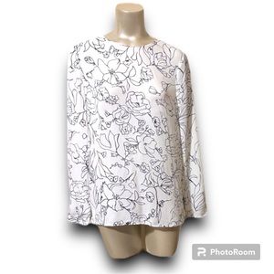 Theory Floral Blouse